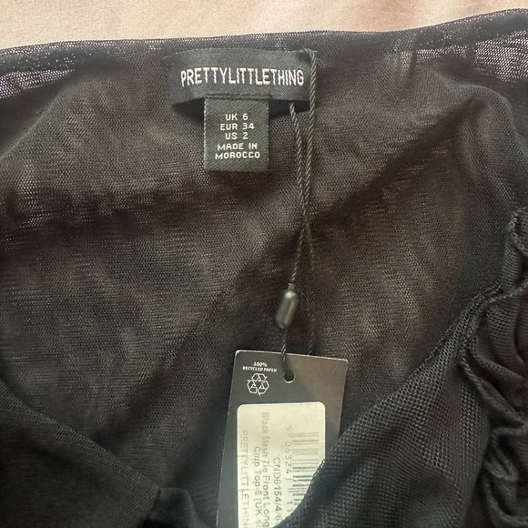 BLACK MESH BLOUSE - Picture 3 of 3